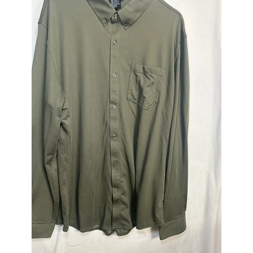 5.11 Tactical Mens 2XL Olive Green Button Down Long Sleeve Shirt‎ 7710161-186